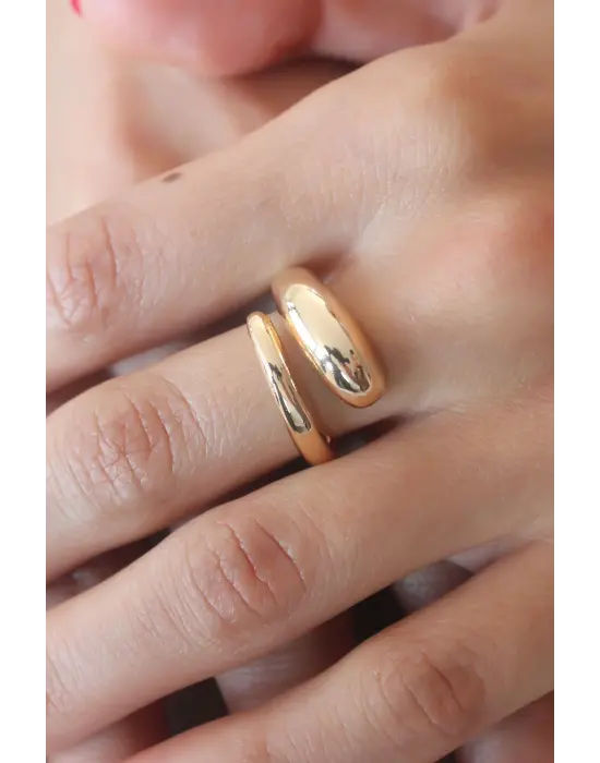 Gold Renk Kadın Yüzük