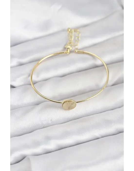 Gold Renk Çelik Model Kadın Bileklik