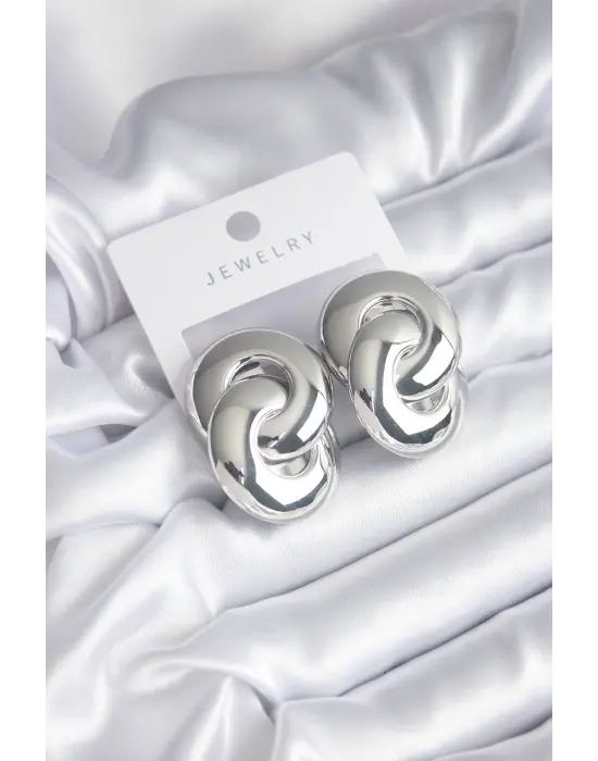 Gümüş Halka Tasarım  Çelik Küpe