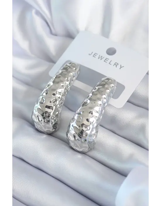 Gümüş İşleme Detay  Çelik Küpe