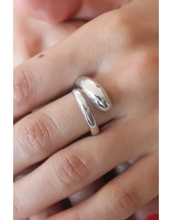 Gümüş Renk Kadın Yüzük