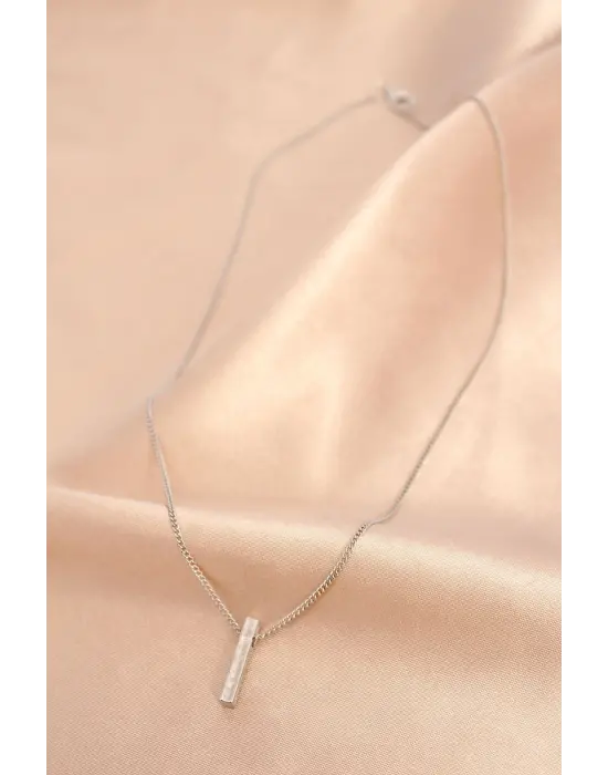 Gümüş Renk Metal Kolye