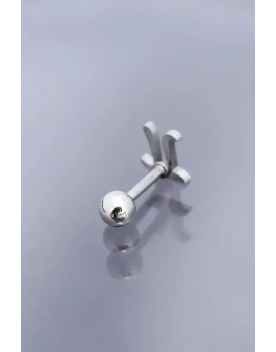 Gümüş Renk Pİ Sembol 316L Cerrahi Çelik Piercing