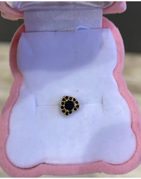 Siyah Renk Helix & Tragus Cerrahi Çelik Piercing