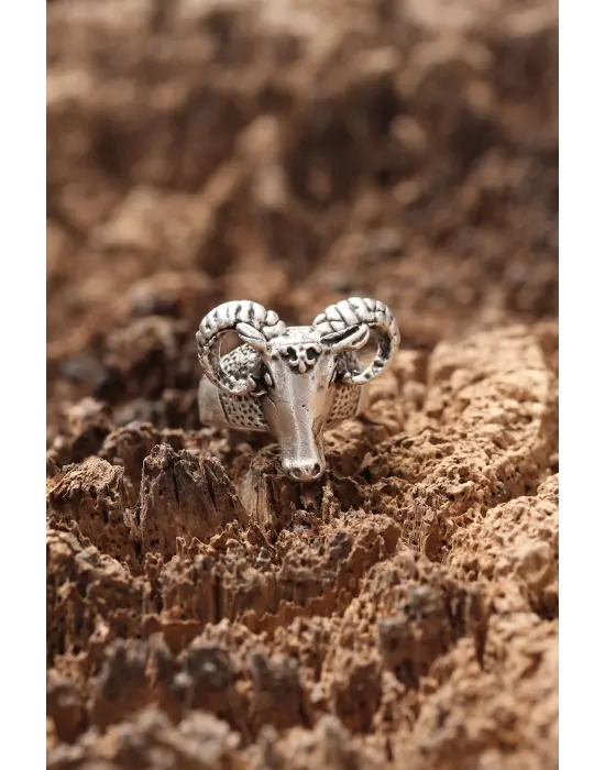 Koç Figürlü Ayarlanabilir Yüzük