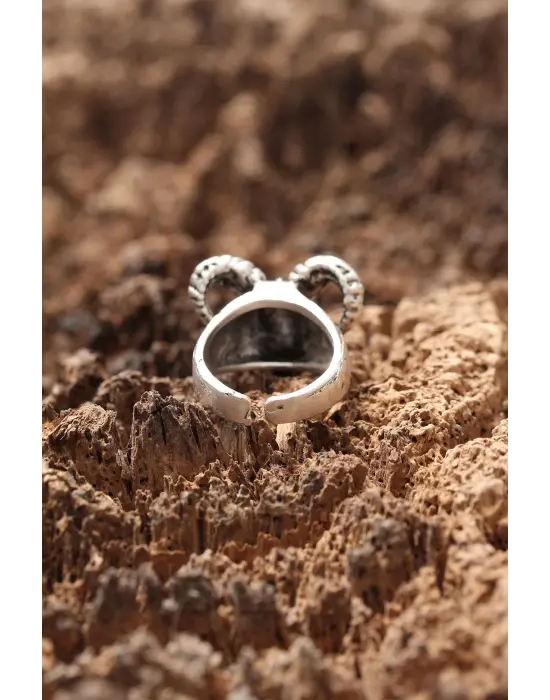 Koç Figürlü Ayarlanabilir Yüzük