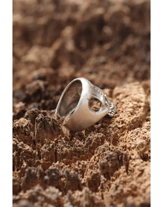 Kuru Kafa Figürlü Ayarlanabilir Motorcu Yüzük