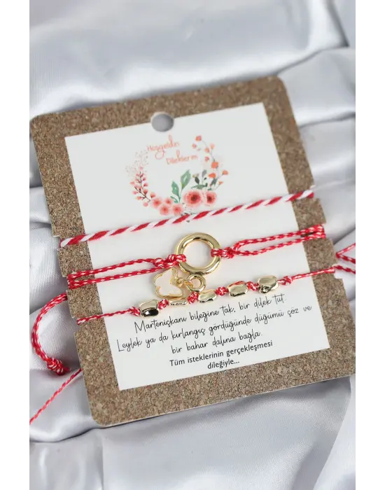 Marteniçka Bileklik 3lü Kelebekli Model