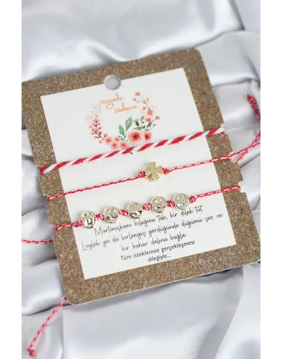 Marteniçka Bileklik 3lü Yonca Model