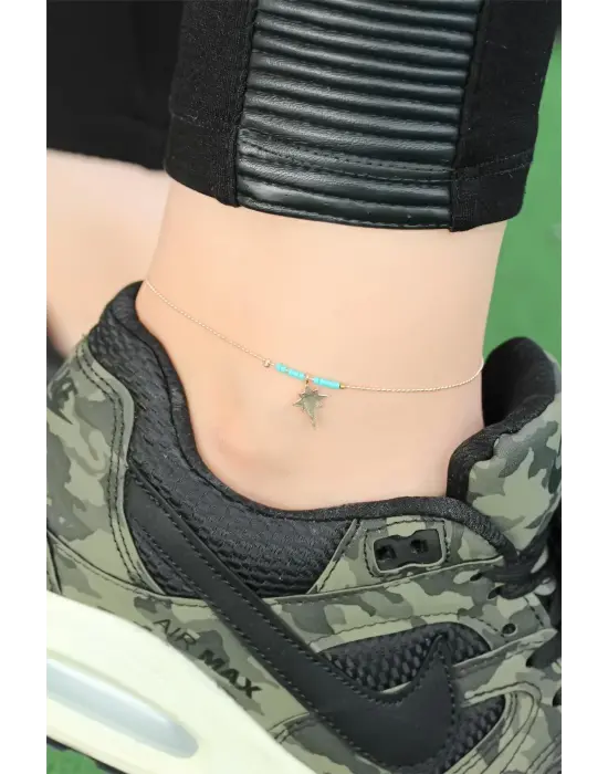 Metal Kutup Yıldızı Figür Tasarımlı Zincirli Hal Hal