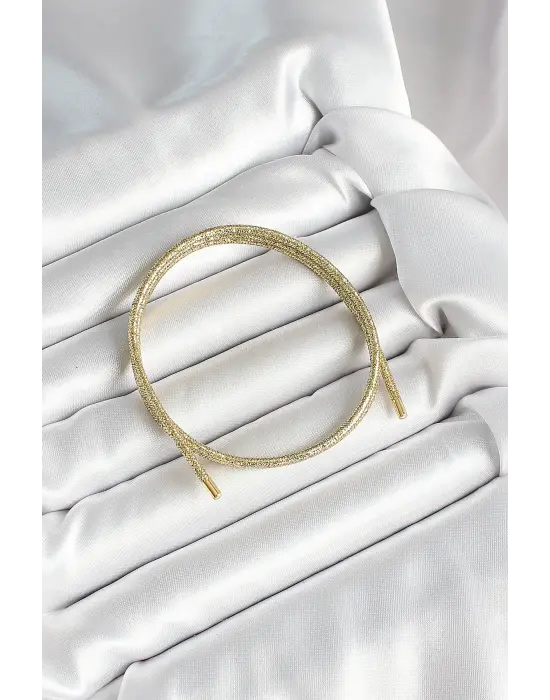 Mıknatıslı Gold Renk Sarmal Kadın Bileklik