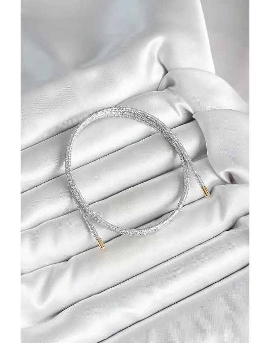 Mıknatıslı Gümüş Renk Sarmal Kadın Bileklik