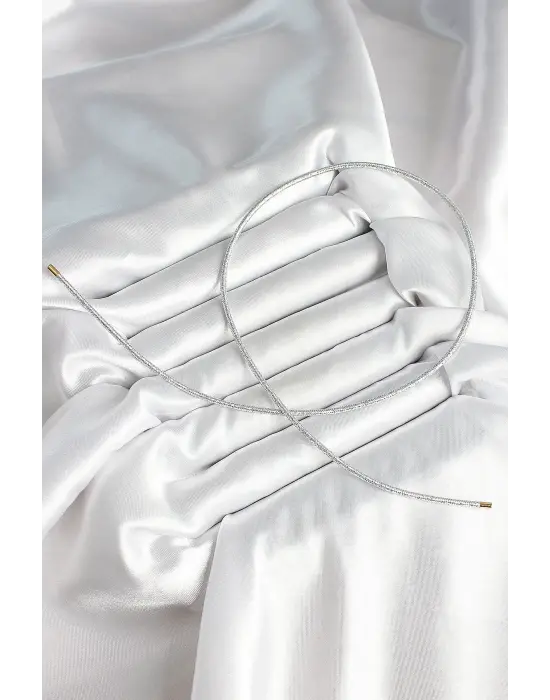 Mıknatıslı Gümüş Renk Sarmal Kadın Bileklik