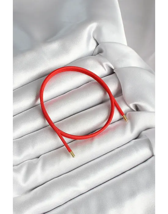 Mıknatıslı Kırmızı Renk Sarmal Kadın Bileklik