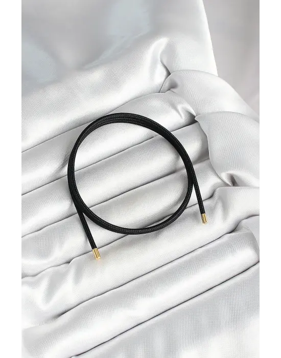 Mıknatıslı Siyah Renk Sarmal Kadın Bileklik