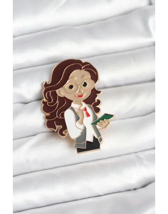 Öğretmen Figür Broş