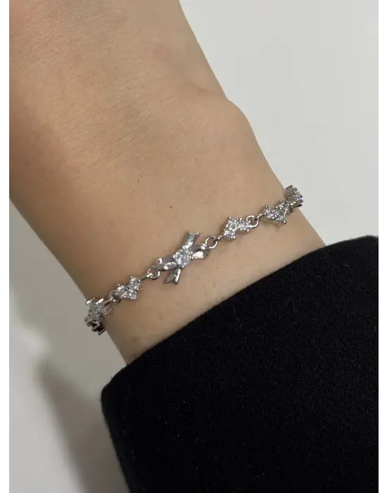 Ortası Taşlı Fiyonk y2k Bileklik