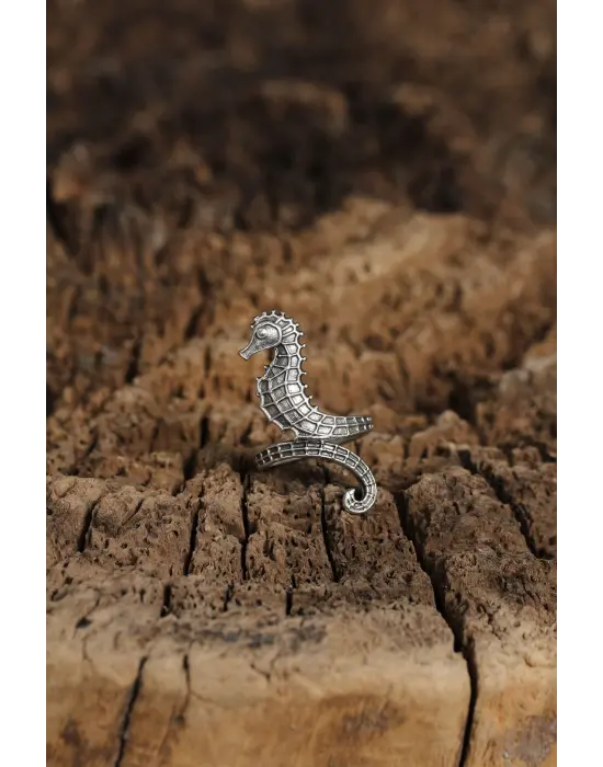 Otantik Deniz Atı Tasarımlı Ayarlamalı Kadın Yüzük