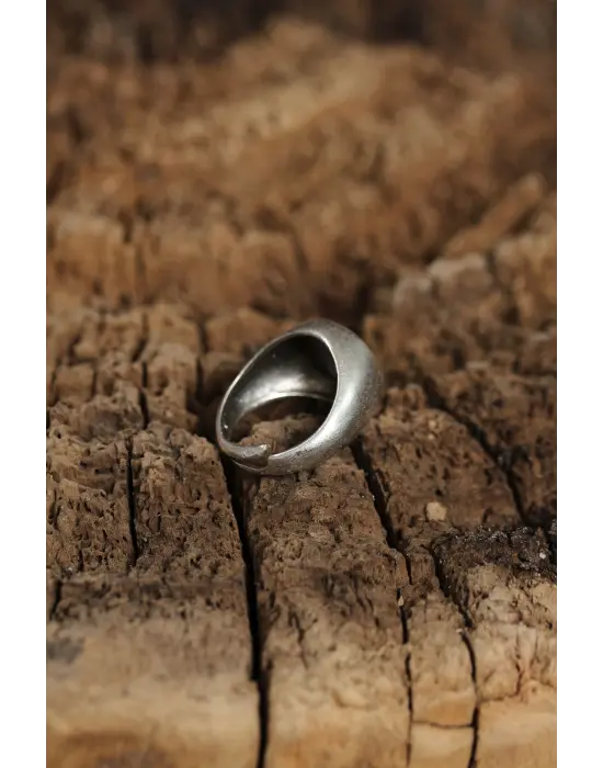 Otantik Emoji Tasarımlı Ayarlamalı Kadın Yüzük