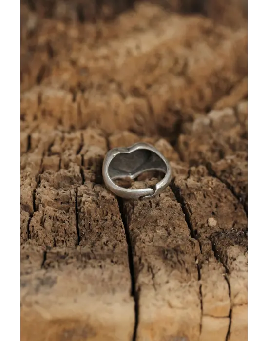 Otantik Kalp Tasarımlı Ayarlamalı Kadın Yüzük