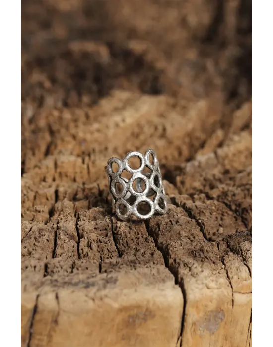 Otantik Tasarımlı Ayarlamalı Kadın Yüzük