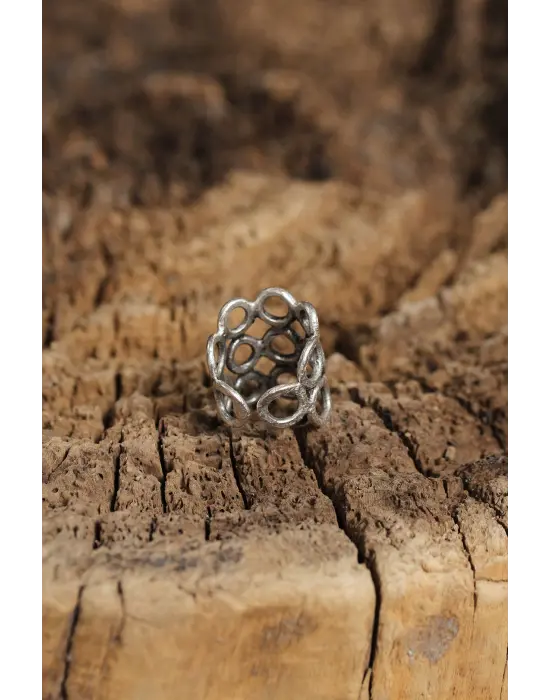 Otantik Tasarımlı Ayarlamalı Kadın Yüzük