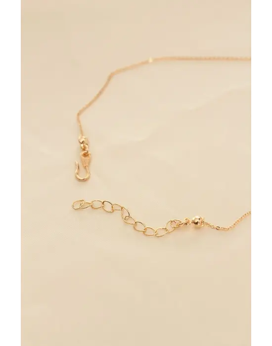 Pembe Sedefli Kelebek Figürlü Kadın Kolye