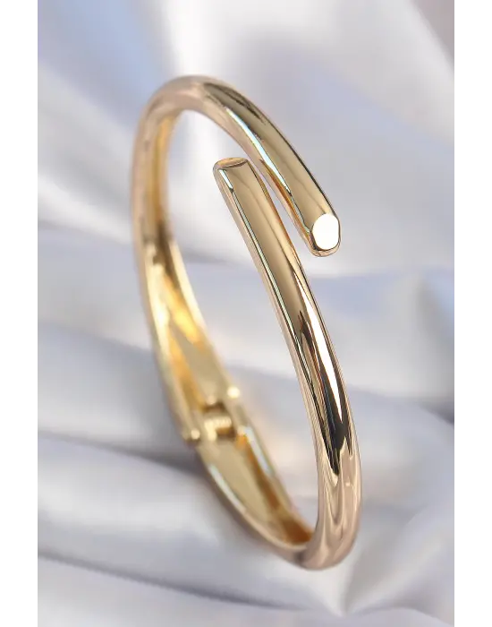 Pirinç Gold Çivi Model Renk Kadın Kelepçe