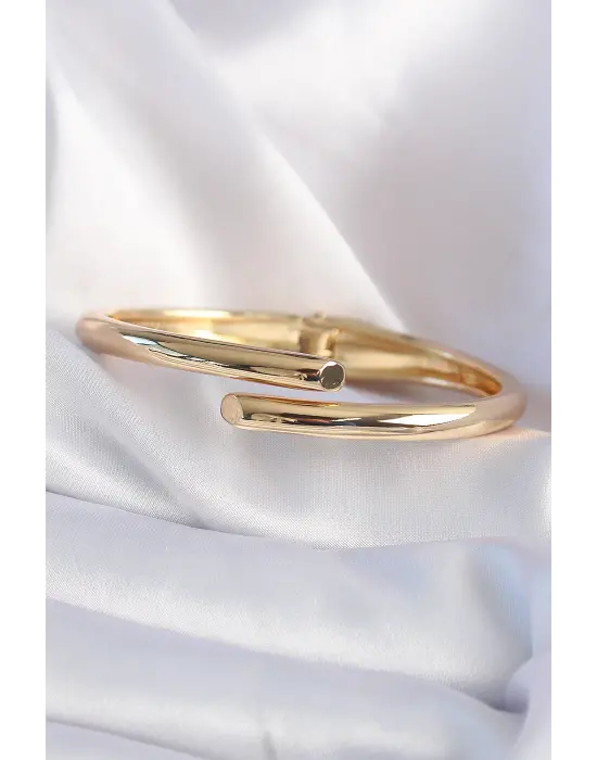 Pirinç Gold Çivi Model Renk Kadın Kelepçe