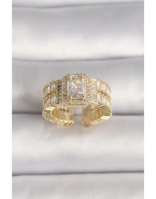  Altın Ayarlanabilir Baget Zirkon Taş Model Kadın Kolye