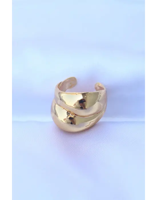  Altın Ayarlanabilir Damla Yüzük