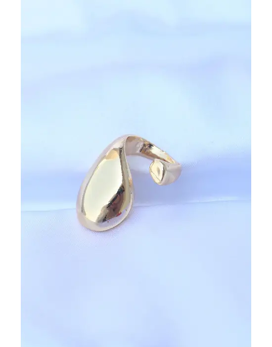  Altın Ayarlanabilir İri Bombeli Yüzük