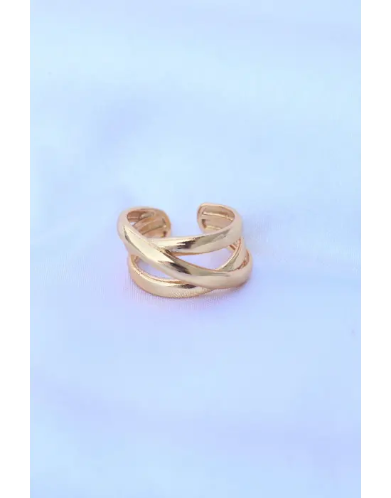  Altın Ayarlanabilir Sarmal Yüzük