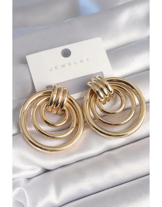  Altın Halka Model Çelik Küpe