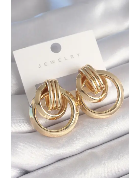  Altın Halka Model Çelik Küpe