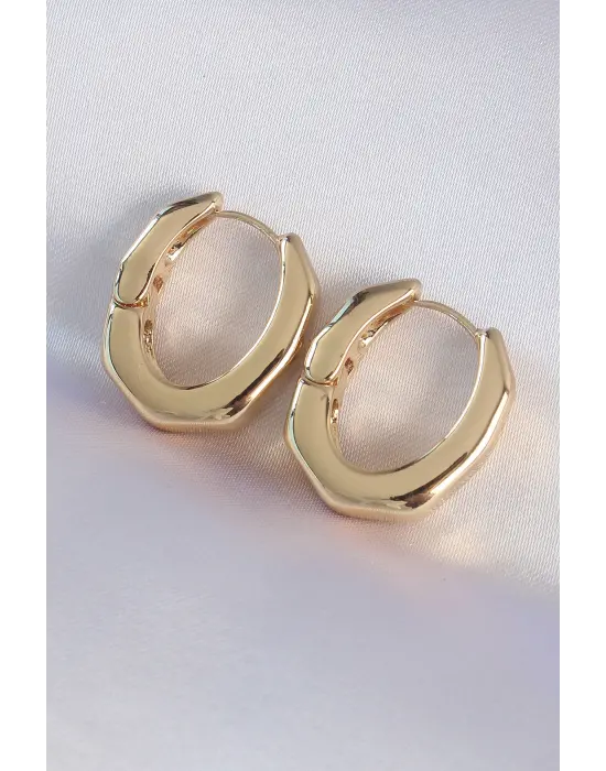  Altın Kalın Kemik Model Küpe