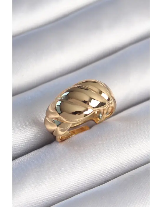 Altın Sarmal Model Çelik Yüzük
