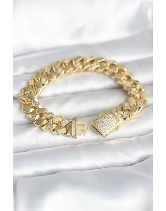 Pirinç Gold Renk VIP Exclusive Seri Gurmet Model Kadın Bileklik