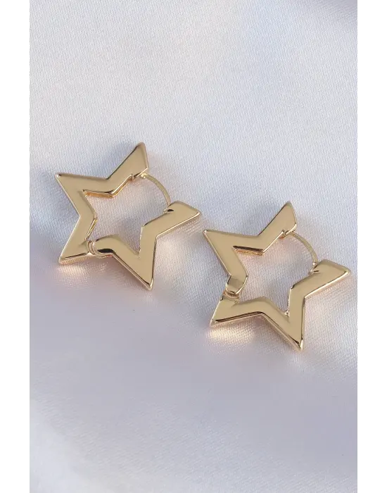  Altın Yıldız Küpe