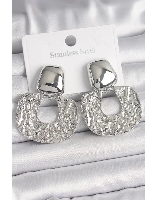  Gümüş İşleme Halka Model Çelik Küpe