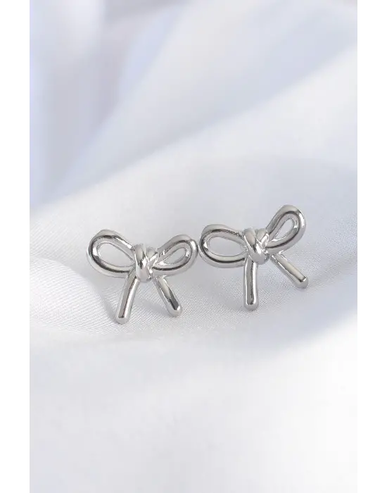  Gümüş Minimal Fiyonk Küpe