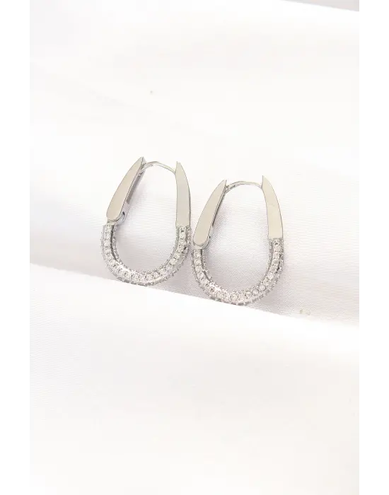  Gümüş Taşlı Küpe