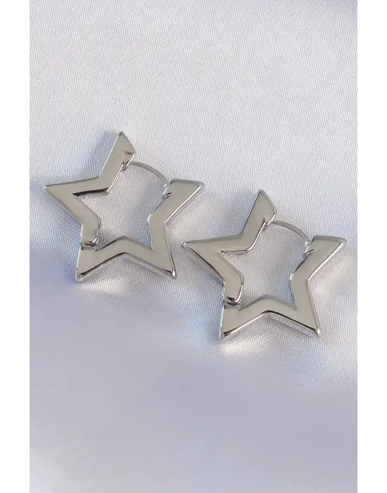 Gümüş Yıldız Küpe
