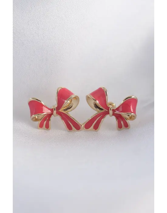  Pembe Renk Fiyonk Küpe