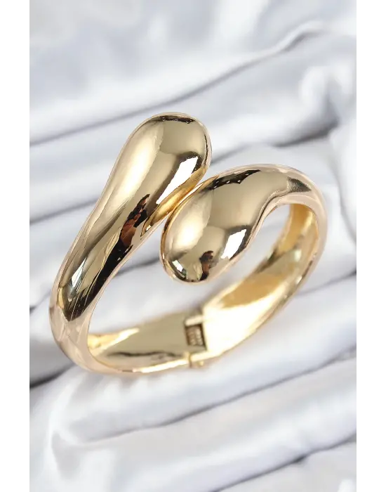 Pirinç Sarmal Model Gold Renk Kadın Kelepçe