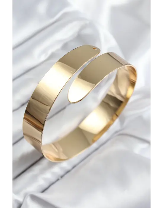 Pirinç Sarmal Model Gold Renk Pazu Bileklik