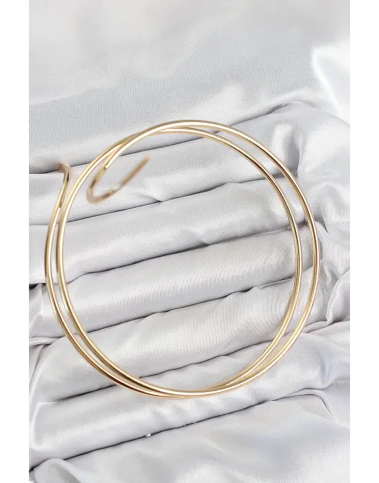 Pirinç Sarmal Model Gold Renk Pazu Bileklik