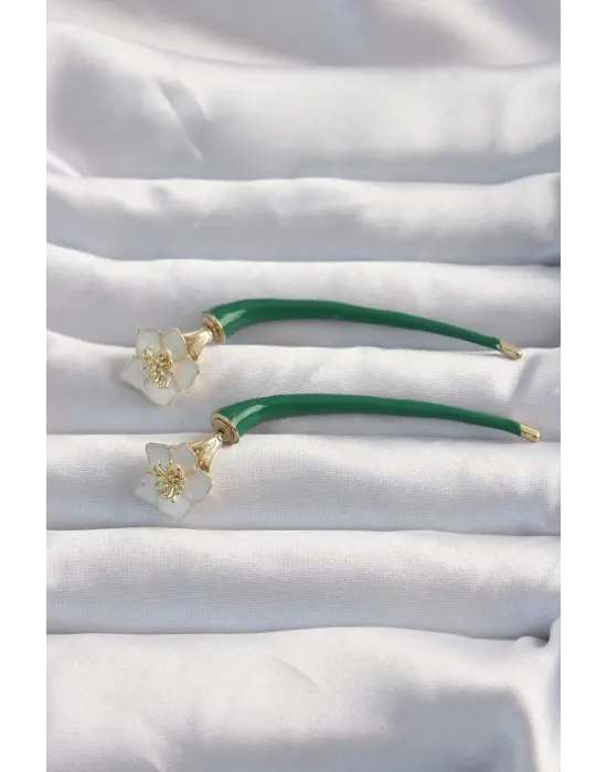  Yeşil Renk Botega Küpe