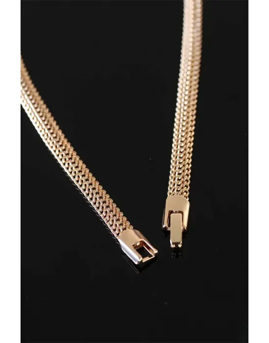 Rose Zincir Kadın Çelik Kolye