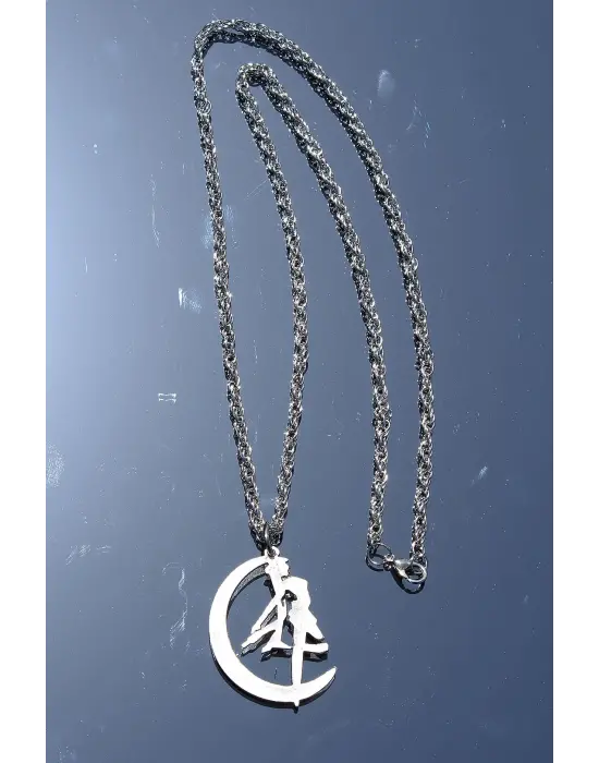 Tinker Bell Tasarımlı Krom Kaplama Erkek Kolye